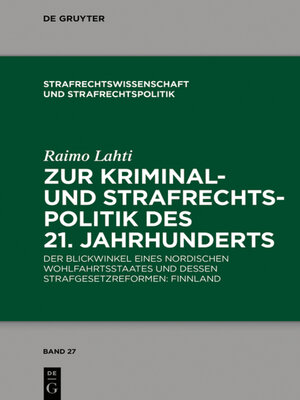 cover image of Zur Kriminal- und Strafrechtspolitik des 21. Jahrhunderts